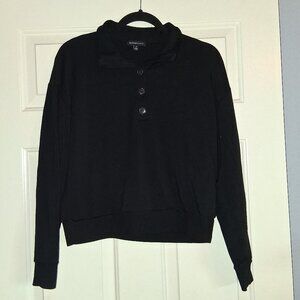Beyond Yoga Black Sweater With Buttons